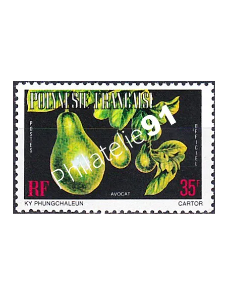 POLYNESIE, Service n° 12B, Collection timbres Dom-Tom