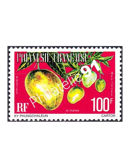 POLYNESIE, Service n° 14B, Collection timbres Dom-Tom