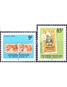 POLYNESIE, Service n° 27 et 28, Collection timbres Dom-Tom