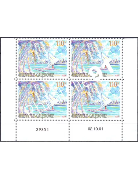 Nelle-Calédonie, Coin daté sur n° 853,Collection timbres Dom-Tom