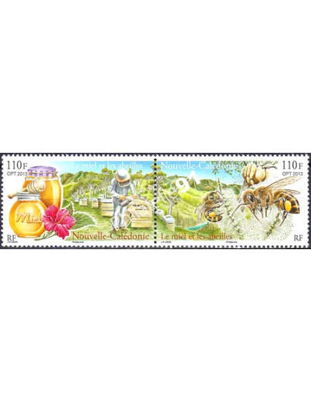 Nouvelle-Calédonie, n° 1199-1200, abeilles, collection timbres Dom Tom