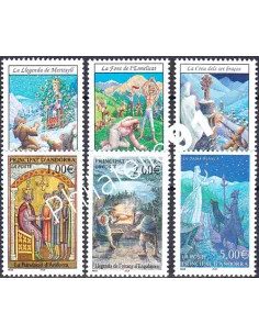 Timbres  d'Andorre Français n° 559 - 564 - Thématique: Légende