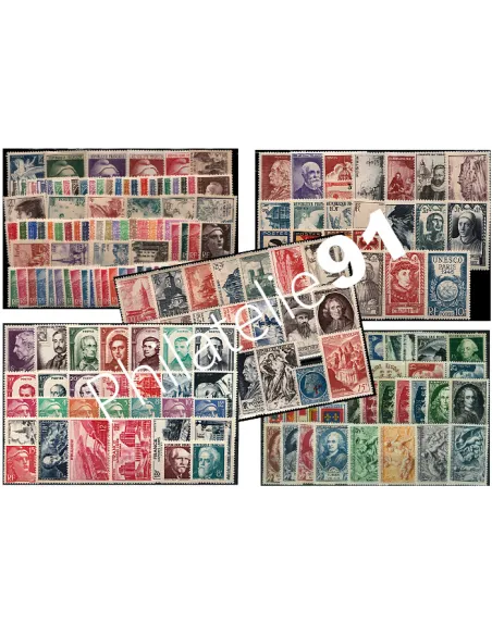 Les 5 années complètes de France neuves de 1945 à 1949