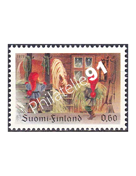 Finlande, n° 824, timbres d'Europe