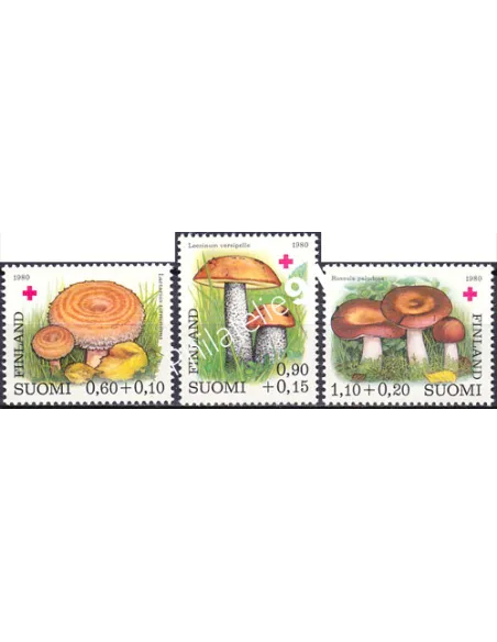 Finlande, n° 828 à 830, timbres d'Europe