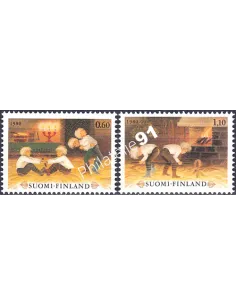 Finlande, n° 838 à 839, timbres d'Europe