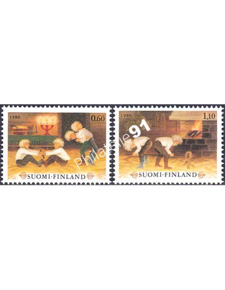 Finlande, n° 838 à 839, timbres d'Europe