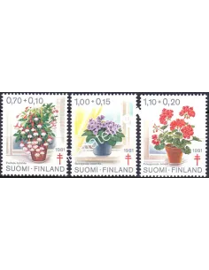 Finlande, n° 849 à 851, timbres d'Europe