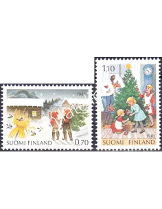 Finlande, n° 853 à 854, timbres d'Europe