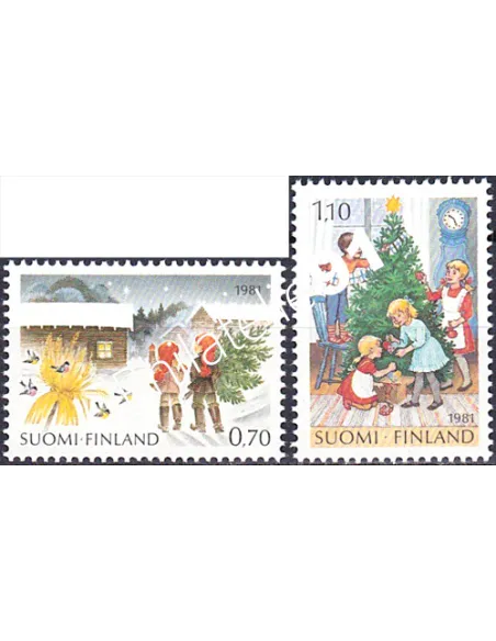Finlande, n° 853 à 854, timbres d'Europe