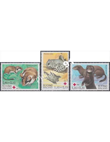 Finlande, n° 877 à 879, timbres d'Europe
