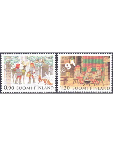 Finlande, n° 880 à 881, timbres d'Europe