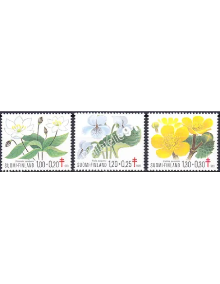Finlande, n° 896 à 898, timbres d'Europe