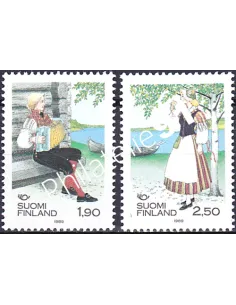 Finlande, n° 1048 à 1049, timbres d'Europe
