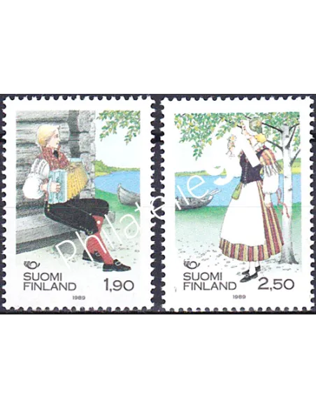 Finlande, n° 1048 à 1049, timbres d'Europe