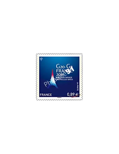 Timbre de France n° 4575 - G20-G8, présidence française en 2011