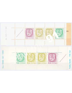 Finlande, Lot de 2 Carnets, n° 790 I et II, timbres d'Europe