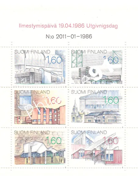 Finlande, Carnet n° 951, timbres d'Europe