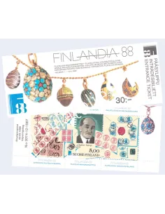 Finlande, Carnet n° 1014, timbres d'Europe