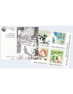 Finlande, Carnet n° 1156, timbres d'Europe