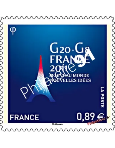 Timbre de France n° 4575 - G20-G8, présidence française en 2011