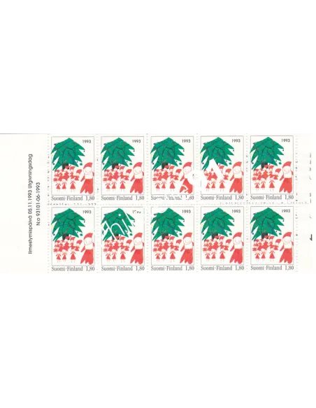 Finlande, Carnet n° 1198a, timbres d'Europe