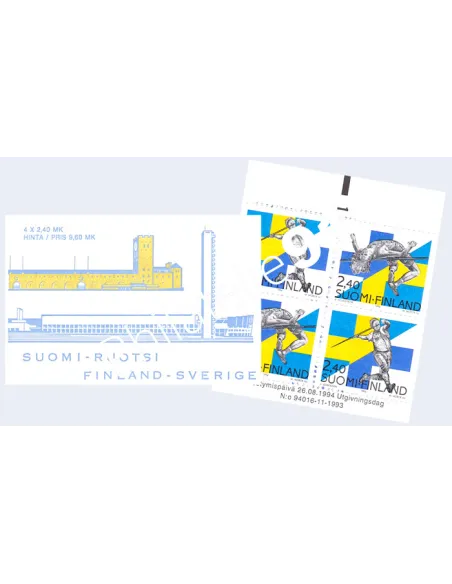Finlande, Carnet n° 1232, timbres d'Europe
