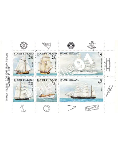 Finlande, Carnet n° 1351, timbres d'Europe