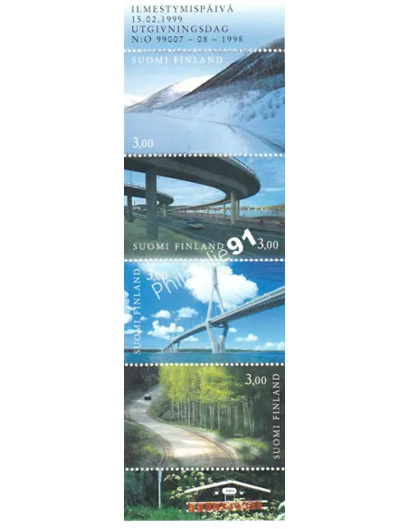 Finlande, Carnet n° 1435, timbres d'Europe