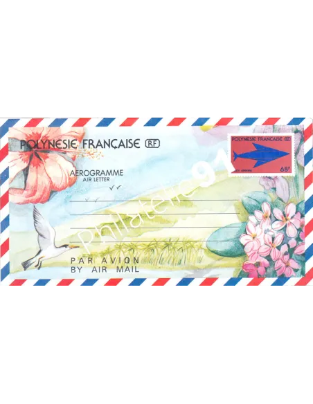 POLYNESIE, Aérogramme n° 8, collection timbres Dom-Tom