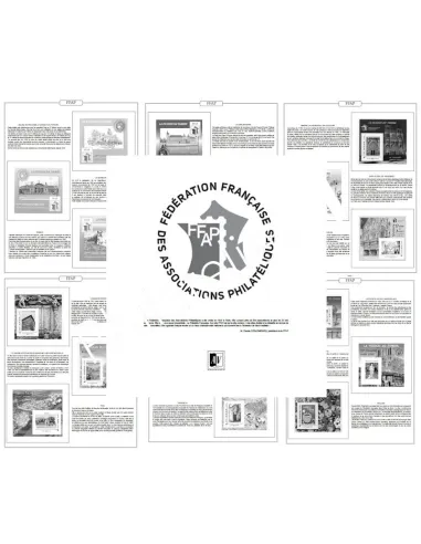 AV  - France - Jeu LUXE 2024 - Pages n° 1 à 9 pour les blocs FFAP