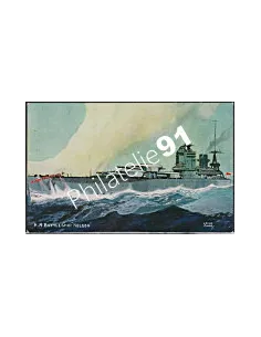 Carte postale - Cuirassé H.M.BATTLESHIP -NELSON- - Flotte anglai
