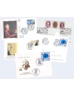 Tous Pays, lot d'enveloppes 1er Jour thématiques, Collection lettres