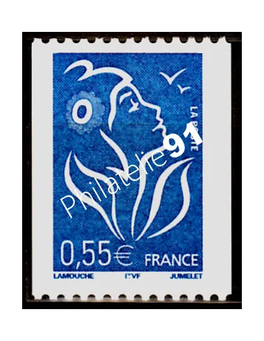 Timbre n° 3807 - Type Marianne de Lamouche. Roulette