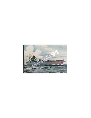 Carte Postale - -H.M.S RODNEY- - (DESSIN)- Flotte anglaise 39/45