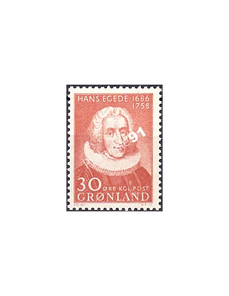 Groenland, n° 32, Collection timbres d'Europe