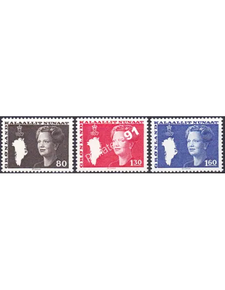 Groenland, n° 108 à 110, Collection timbres d'Europe