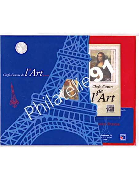 Bloc n° 23, thématique Art, Collection timbres France
