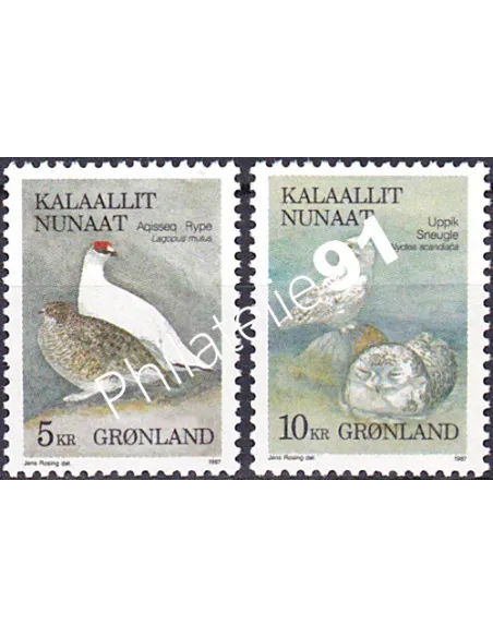 Groenland, n° 164 à 165, Collection timbres d'Europe
