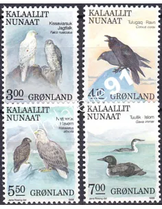 Groenland, n° 169 à 172, Collection timbres d'Europe