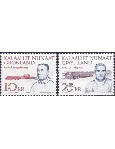 Groenland, n° 197 à 198, Collection timbres d'Europe