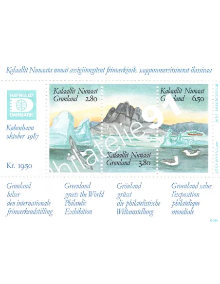 Groenland, Bloc-Feuillet n° 1, Collection timbres d'Europe