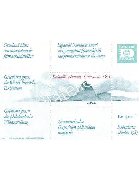 Groenland, Bloc-Feuillet n° 2, Collection timbres d'Europe