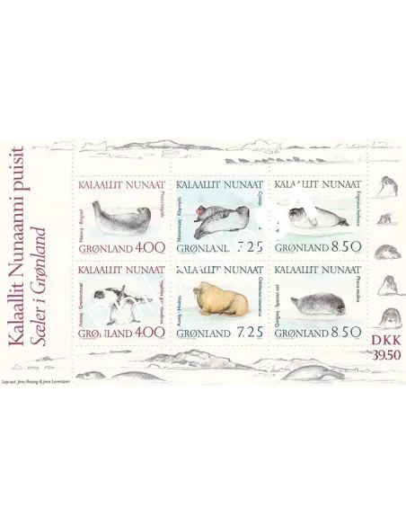 Groenland, Bloc-Feuillet n° 3, Collection timbres d'Europe
