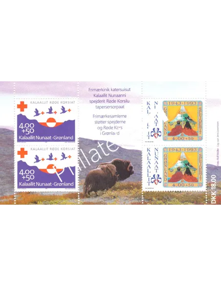 Groenland, Bloc-Feuillet n° 4, Collection timbres d'Europe