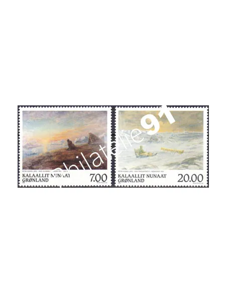 Groenland, n° 316 à 317, Collection timbres d'Europe
