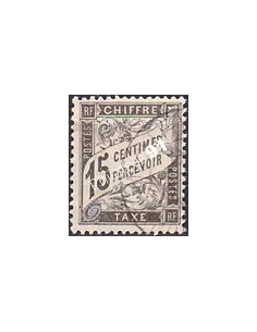 Timbre Taxe n° 16 oblitéré, collection timbres France