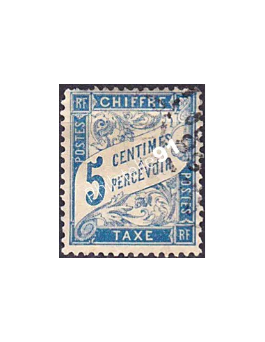 Timbre Taxe n° 28 oblitéré, collection timbres France