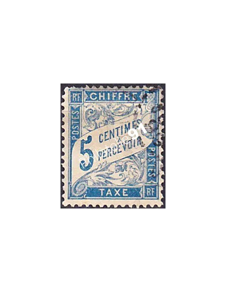 Timbre Taxe n° 28 oblitéré, collection timbres France