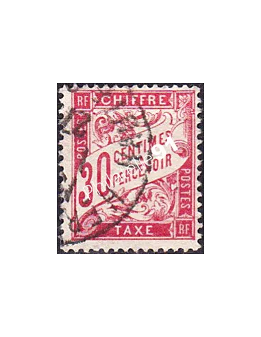 Timbre Taxe n° 33 oblitéré, collection timbres France